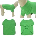 Haina caini, marimea S, basic, bumbac, verde - imagine 2