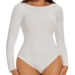 Body modelator dama, marimea M, Nylon, fara bretele, alb