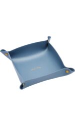 Suport bijuterii din Piele PU, 25x25 cm, Albastru