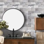 Set de 10 Placi PVC, Autocolante, Aspect Lemn Laminat, 34x29 cm, Montaj Peel & Stick - imagine 3