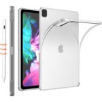 Husa transparenta pentru iPad Pro 12.9 inch, 4th / 5th/ 6th Gen, Subtire, Usoara din TPU, Rezistenta la socuri, Suport pentru Stylus Pen