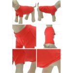 Haina caini, marimea XS, basic, bumbac, roz coral - imagine 2