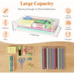 Set 6 cutii organizatoare, plastic, 20x12x4 cm, capac etans, versatile, transparent - imagine 2