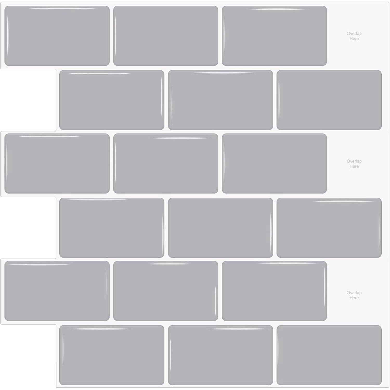 res_de5527c529b6cb0472eb9b14f1f71351.jpg Set de 10 Placi 3D Autoadezive, 30.5 x 30.5 cm, Decorative, Usor de Aplicat, Rezistente la Apa, gri deschis - imagine 1