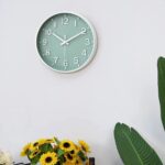 Ceas de Perete Silentios, 30 cm, fara Ticait, Verde - imagine 3