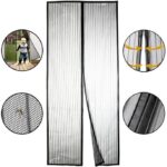 Plasa impotriva insectelor Cranach, poliester, pentru usa, 90x200cm, neagra - imagine 6