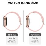 Set de 2 Curele Smartwatch, 38/40 mm, compatibile cu Apple Watch Series 1 2 3 4 5 6 7 8 9 10 11, albastru si roz - imagine 5