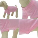 Haina caini, marimea XS, basic, bumbac, roz pal - imagine 2